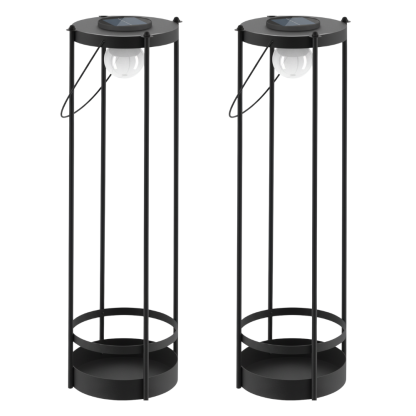 Pack Of 2 Waterproof Metal Outdoor Lights For Pathways