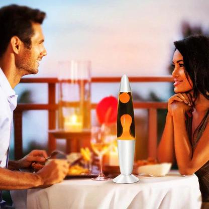 LED Decorative Lava Wax Lamp - Solar Flame Torch