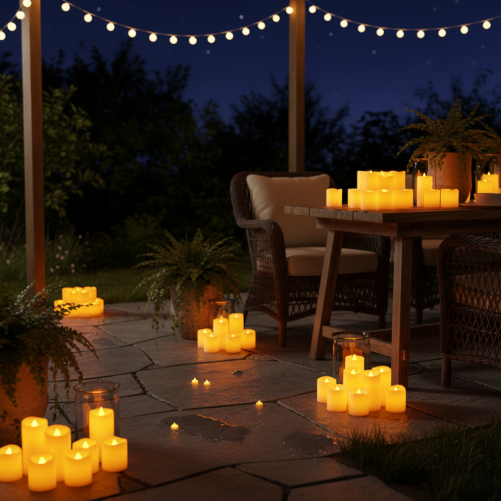 Pack Of 6 LED Outdoor Solar Lights with Motion Sensor