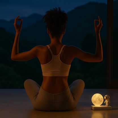 Galactic Globe LED Night Light with Crystal Lamp and USB Switch Gift For Kids