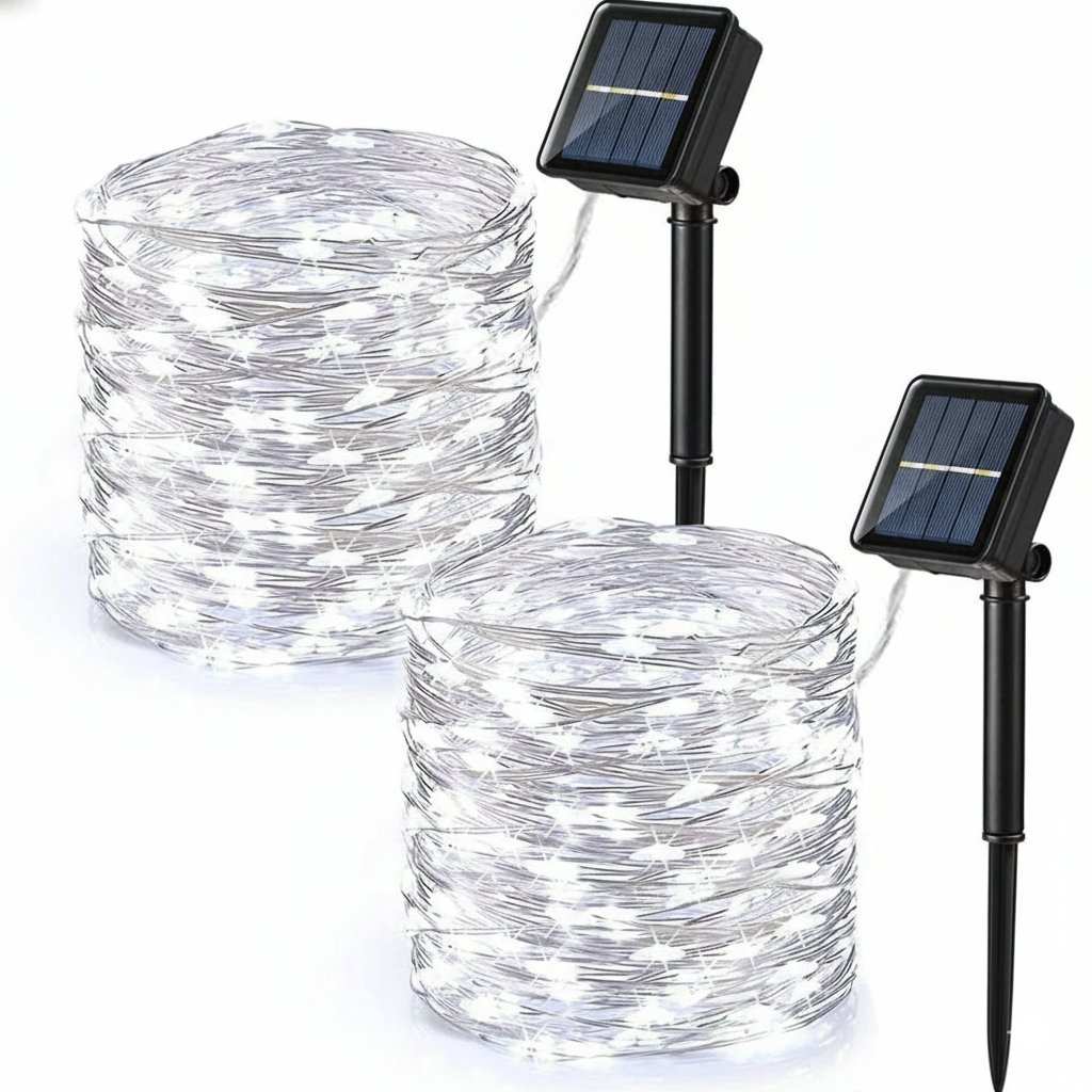 2 Pack Total 78FT 240 LED Solar Halloween Fairy Lights