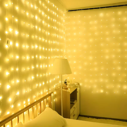 Battery Powered Curtain Leather Wire LED Light