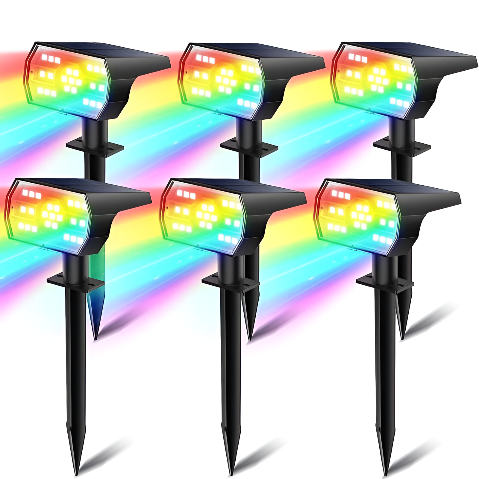 56 LED 3 Lighting Modes Solar Powered Spot Light for Garden