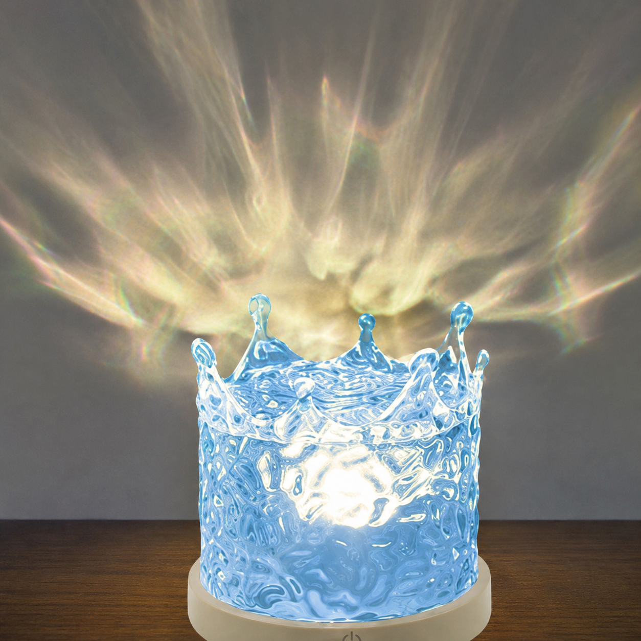 USB Powered RGB Water Wave Projection Bedside Lamp For Bedroom Decor