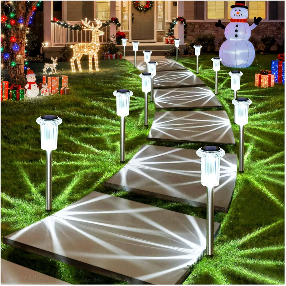 Outdoor Solar Waterproof LED Stake Pathway Lights