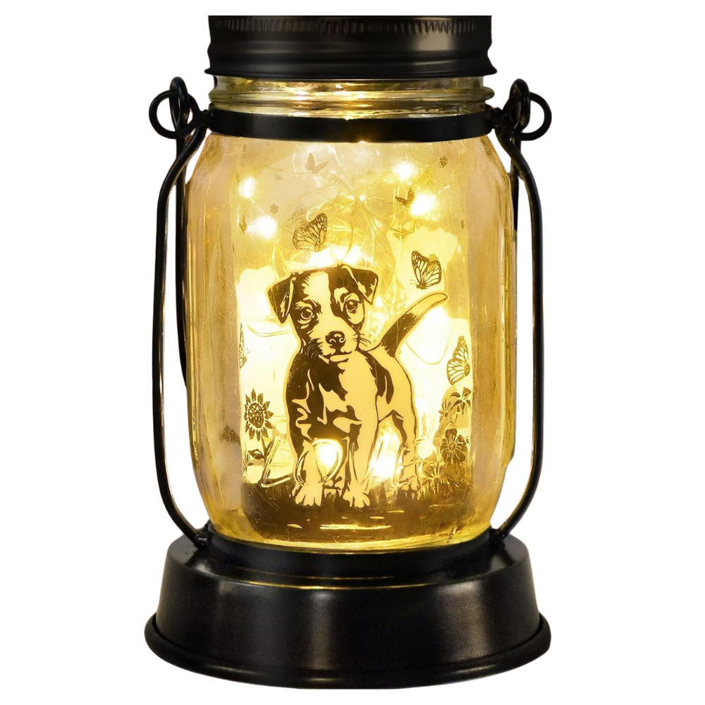 Pug Solar Lantern Garden Light For Dog Lovers And Memorial Decor