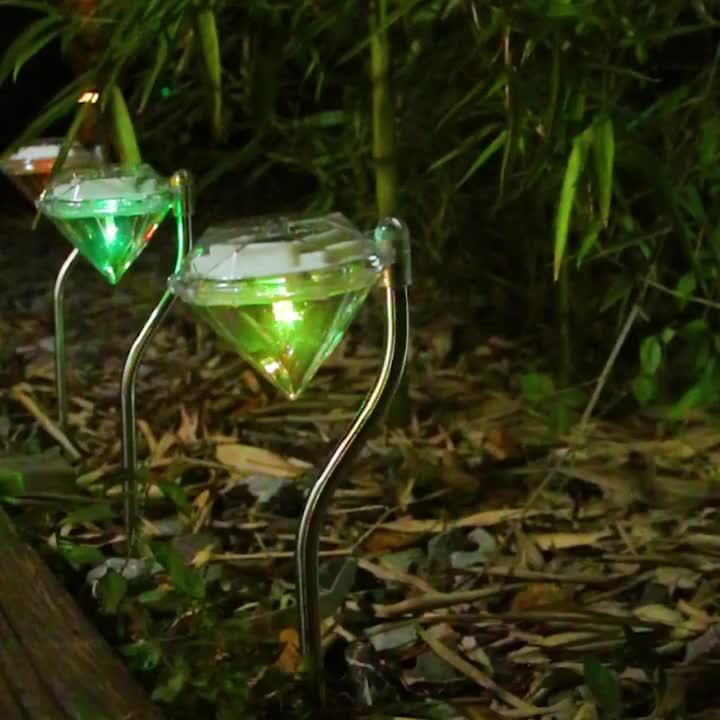 Diamond Landscape Solar Lights For Garden Yard And Walkways