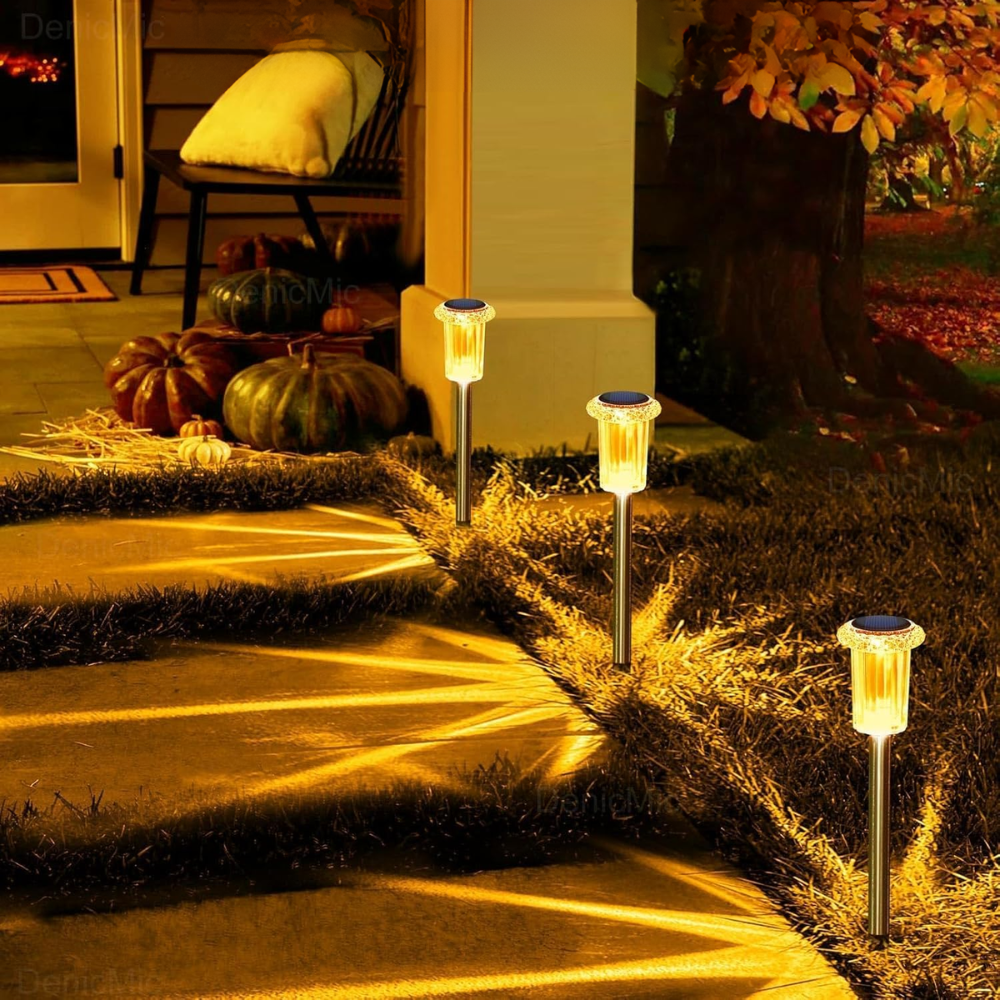 Outdoor Solar Waterproof LED Stake Pathway Lights