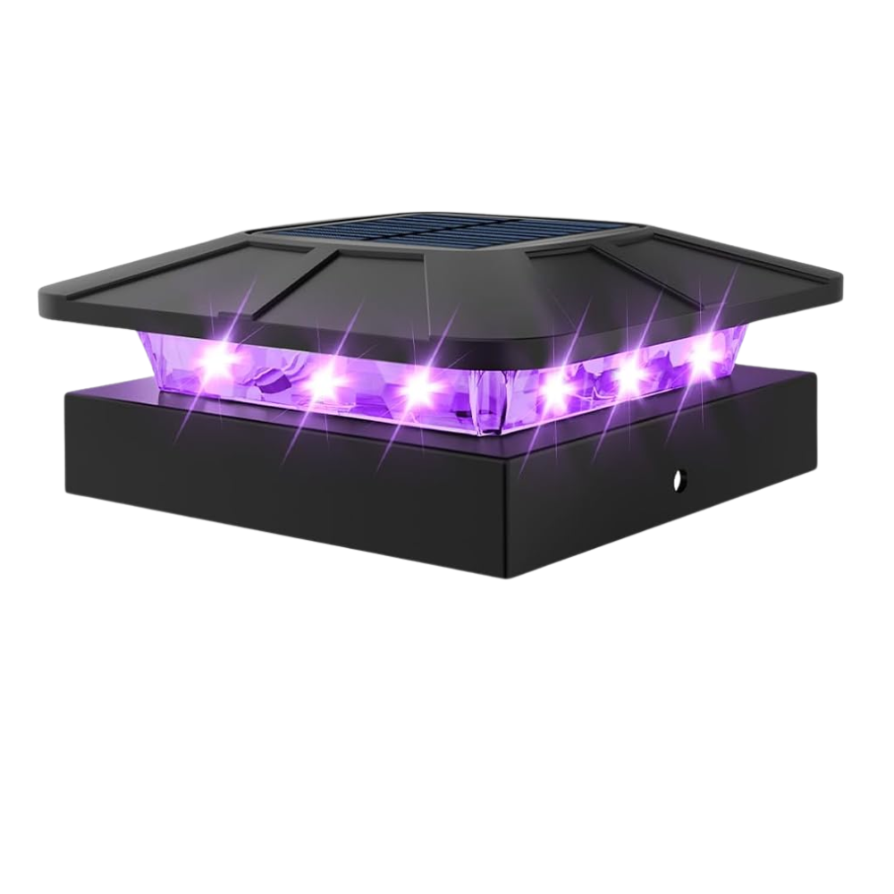 Waterproof LED Solar Post Cap Lights for Outdoor Fence
