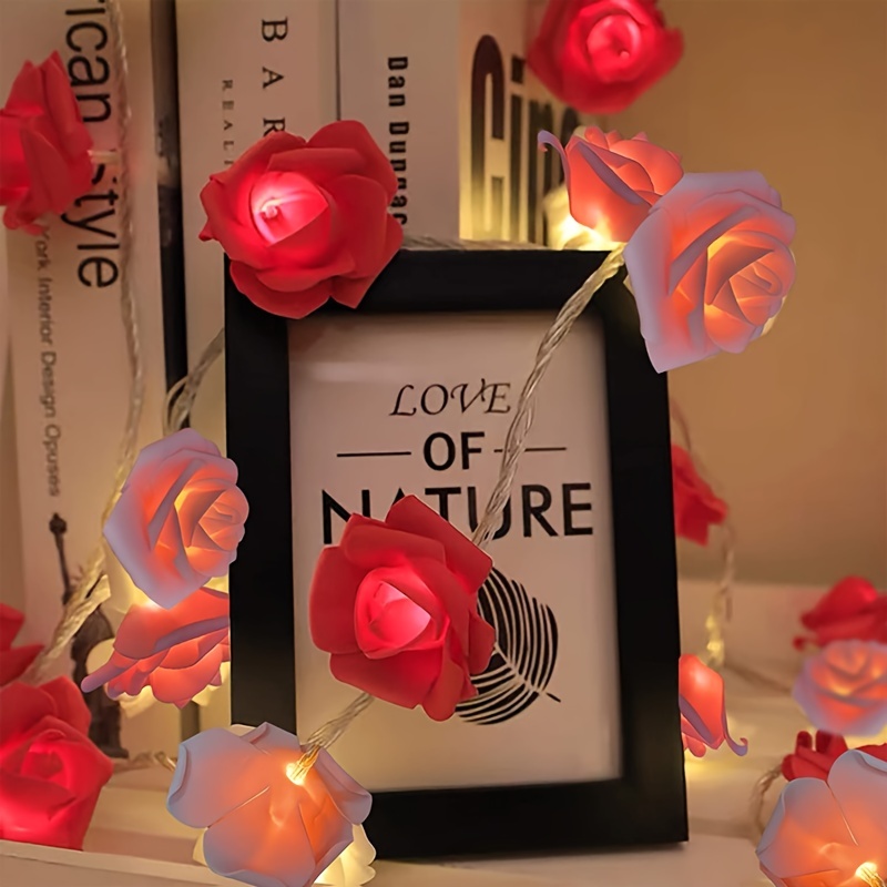 LED Rose String Lights For Wedding Garden And Room Decoration