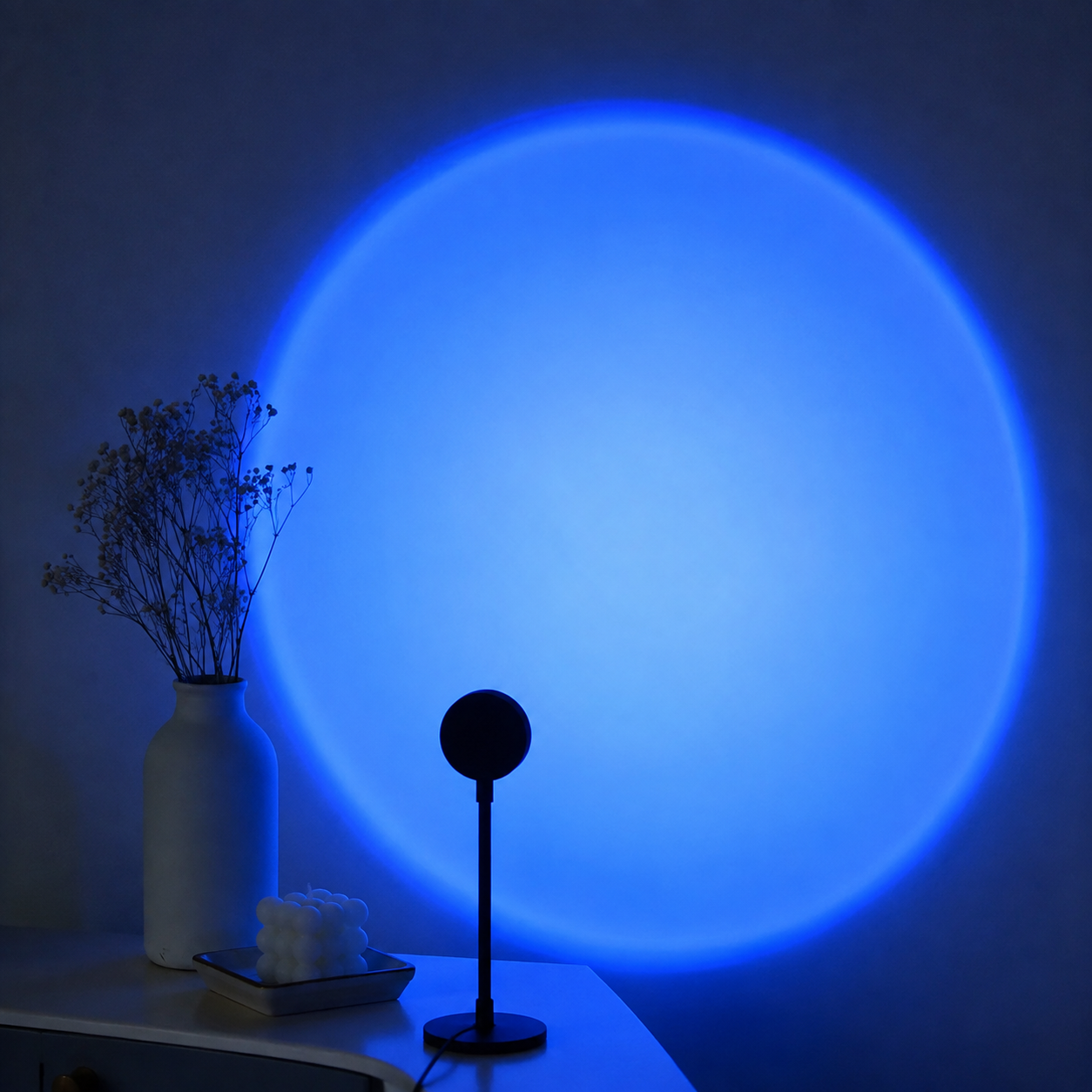 Seven Color LED Sunset Lamp With USB Power And 360 Degree Rotation