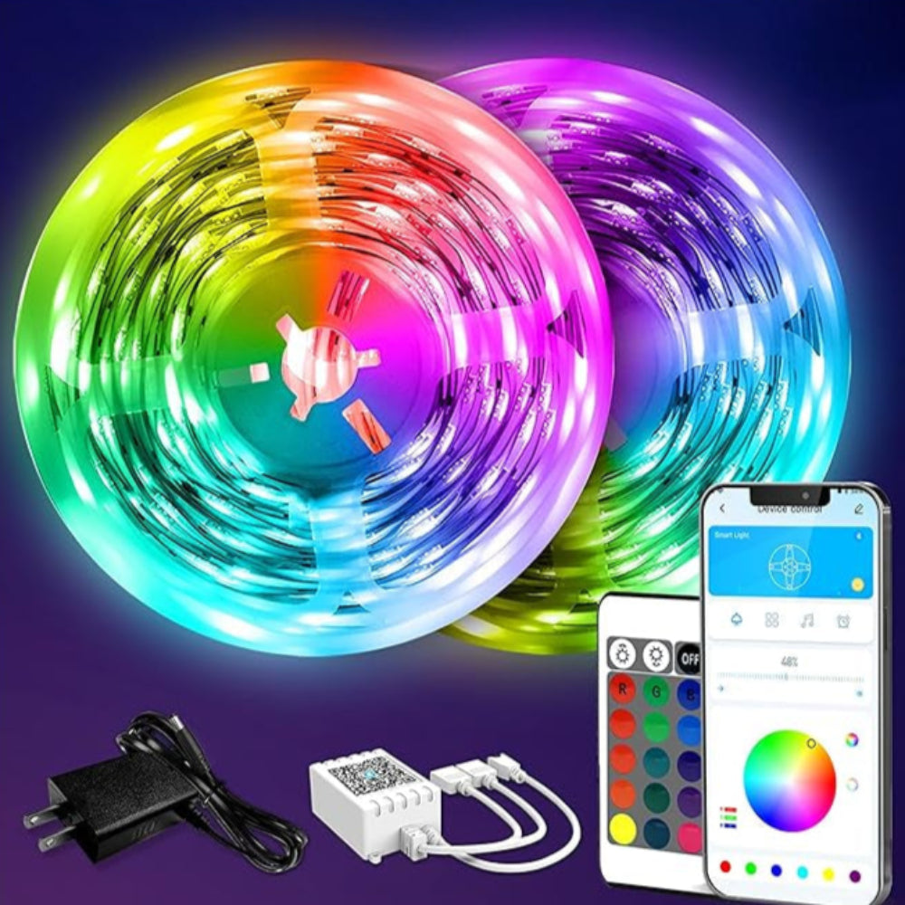 LED Strip Lighting With Bluetooth App And Remote Control-Solar Flame Torch
