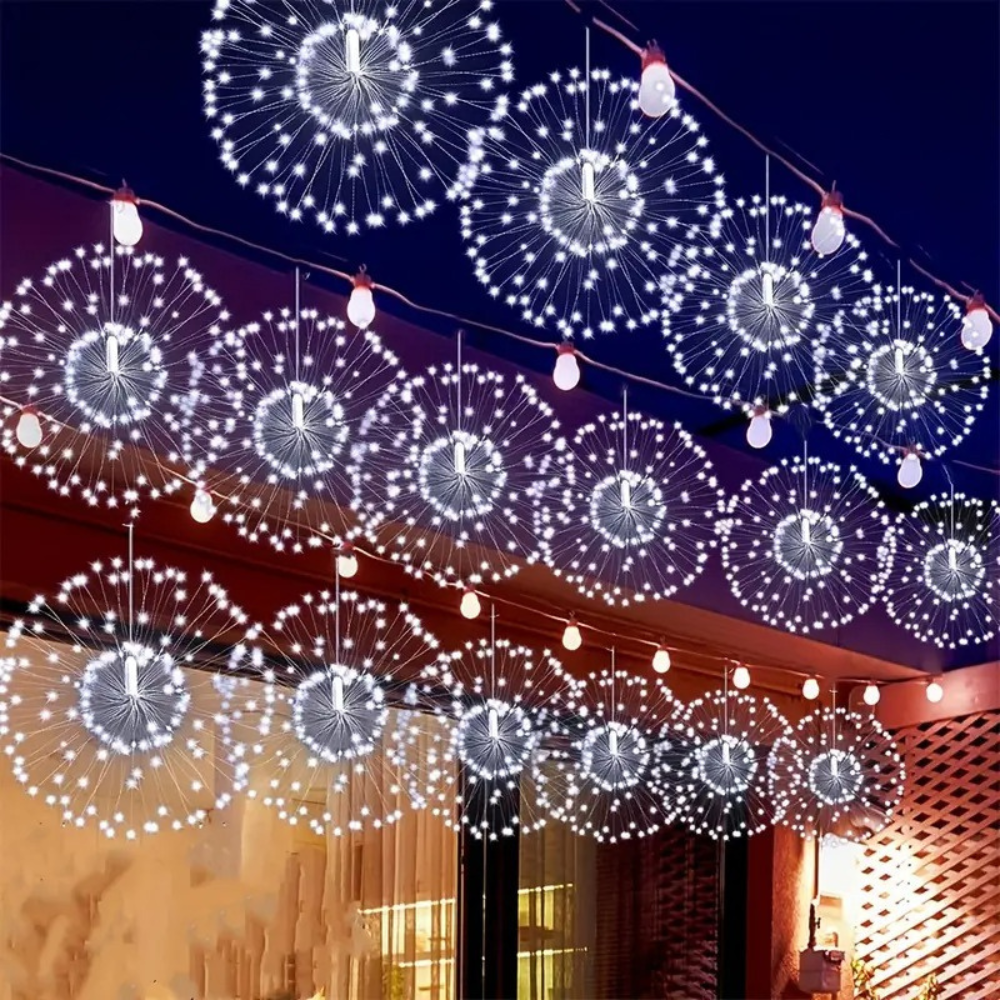 Hanging Solar LED Firework Lights