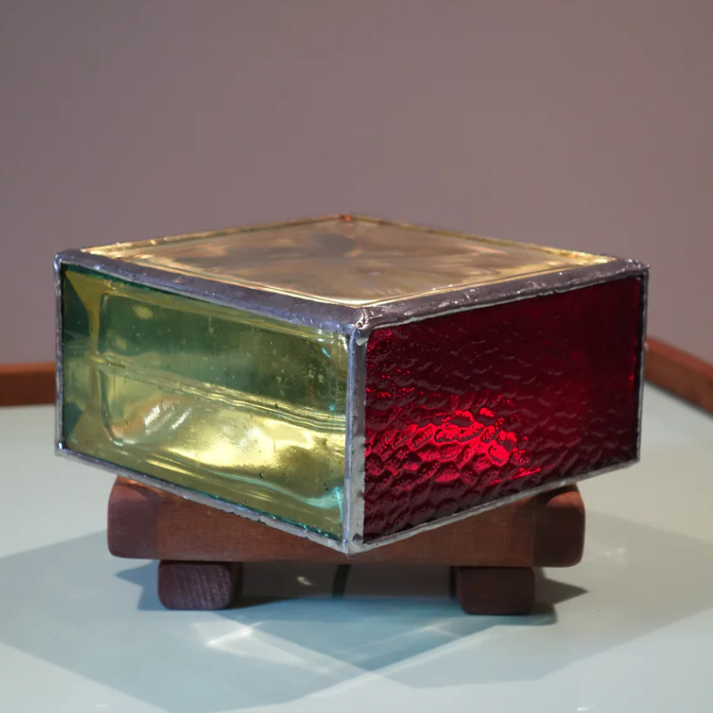 Handcrafted Glass Stained Lamp For Decor