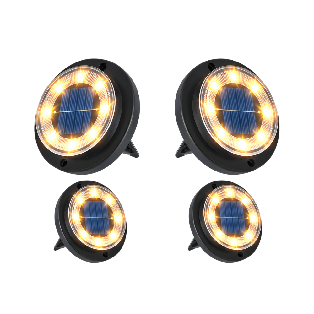 Solar Ground Lights Waterproof Outdoor Landscape Lighting
