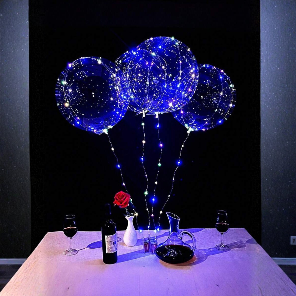 Transparent Bobo Ball Led Balloon String Lights Suitable