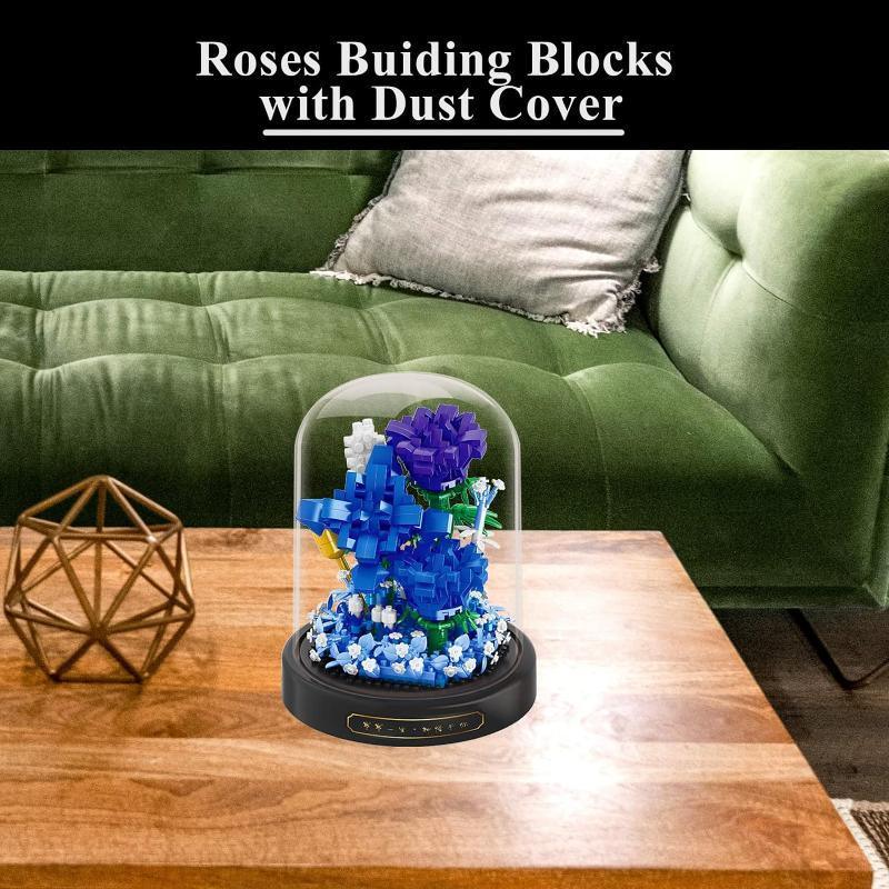 Sunlit Blooms Mini Brick Display - Solar Flame Torch