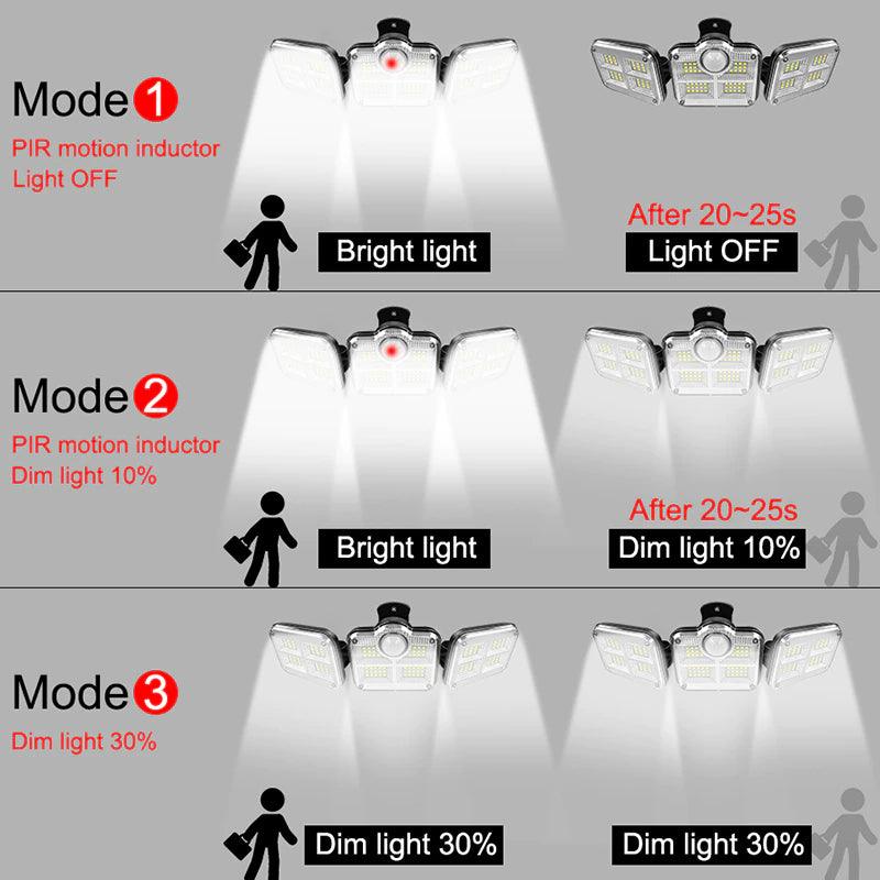 Super Bright Solar Lights 122 LED With Adjustable Head - Solar Flame Torch