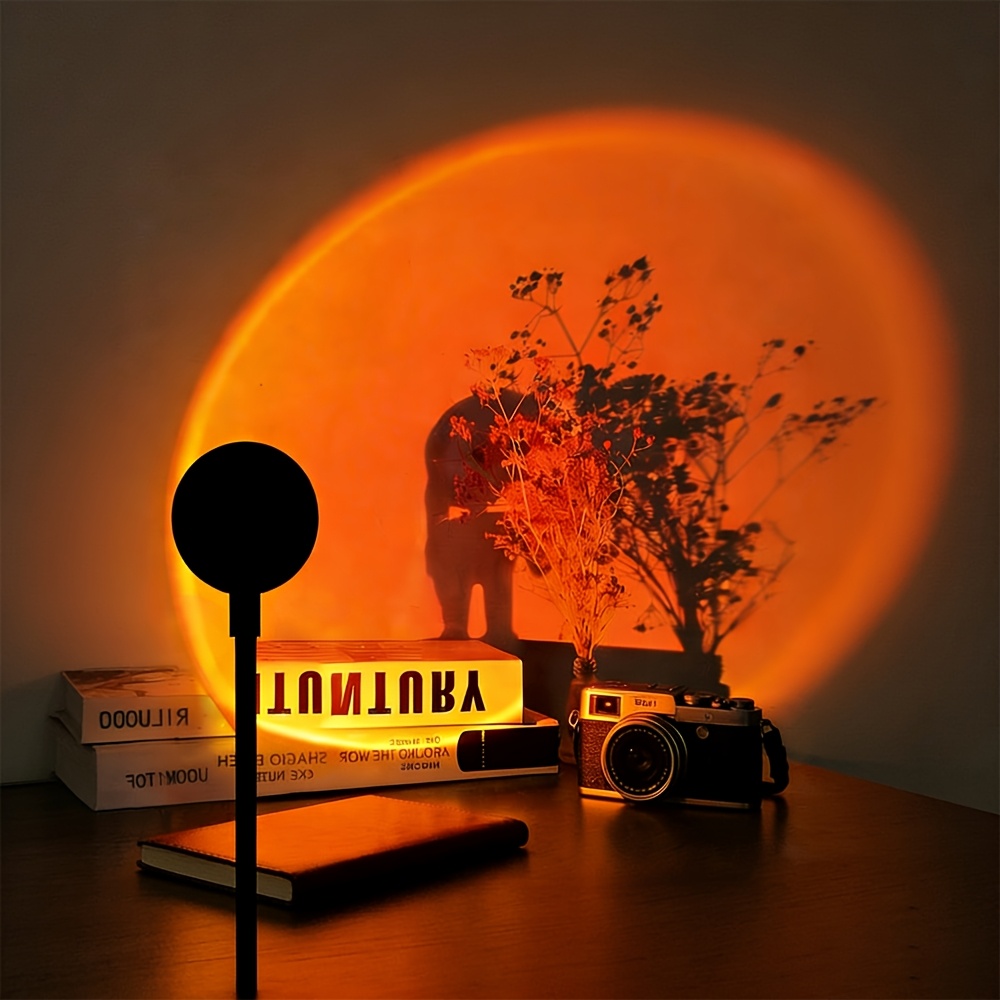 Seven Color LED Sunset Lamp With USB Power And 360 Degree Rotation