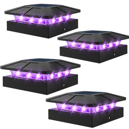 Waterproof LED Solar Post Cap Lights for Outdoor Fence