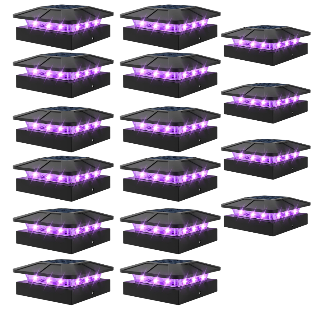 Waterproof LED Solar Post Cap Lights for Outdoor Fence