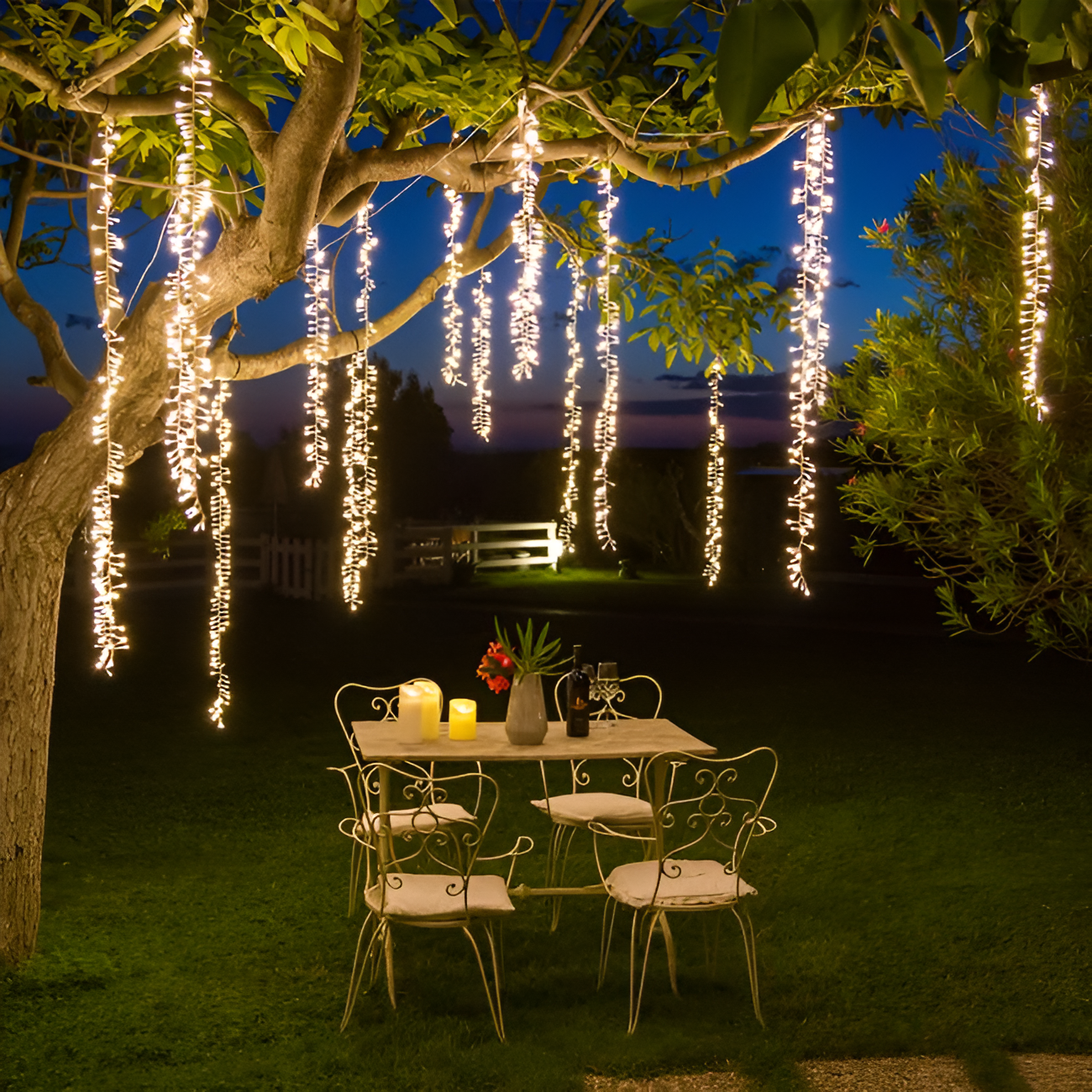 3M Warm White LED Cluster String Lights