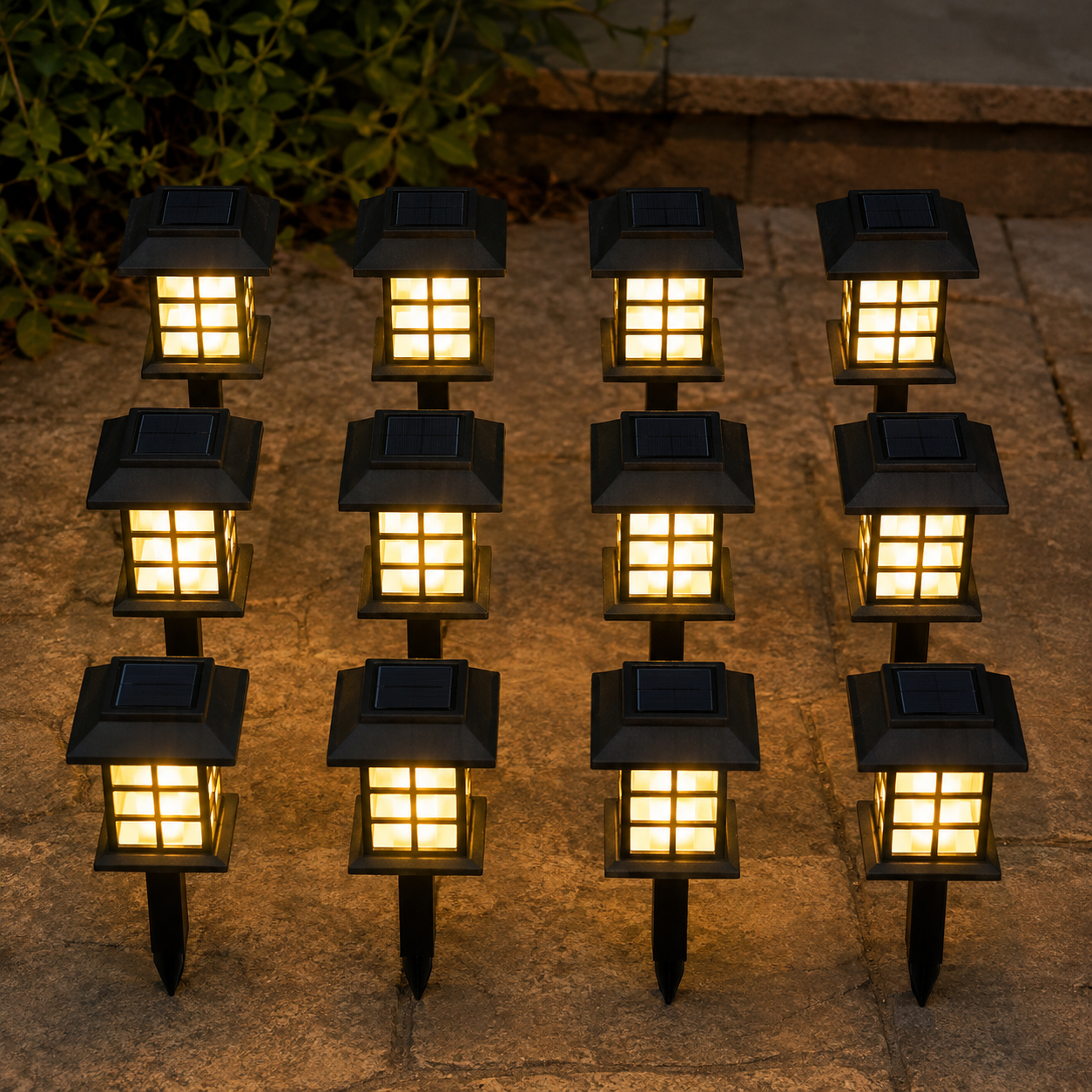 Solar LED Pathway Lights For Garden And Driveway Decor