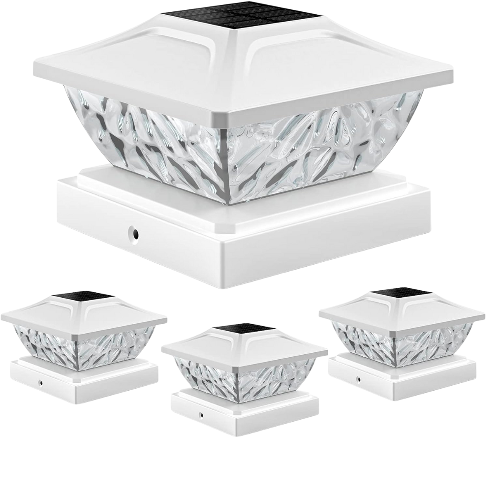Dual Mode Waterproof Solar Post Cap Lights For Outdoor Fence