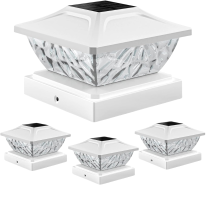 Dual Mode Waterproof Solar Post Cap Lights For Outdoor Fence