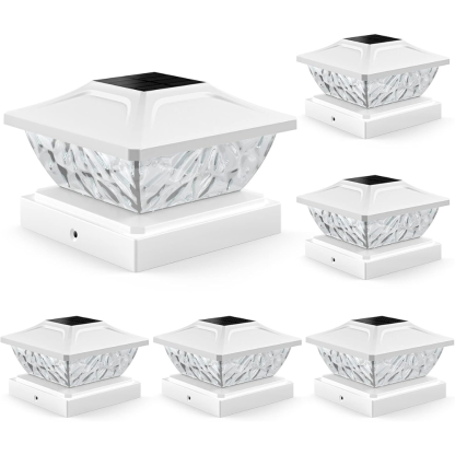 Dual Mode Waterproof Solar Post Cap Lights For Outdoor Fence