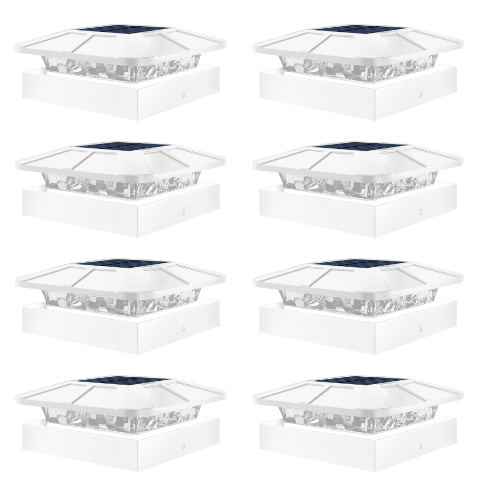 Waterproof LED Solar Post Cap Lights for Outdoor Fence