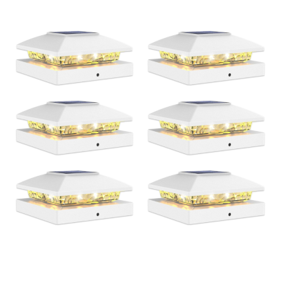 Solar Powered Waterproof Post Cap Lights For Fence And Deck