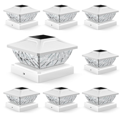 Dual Mode Waterproof Solar Post Cap Lights For Outdoor Fence