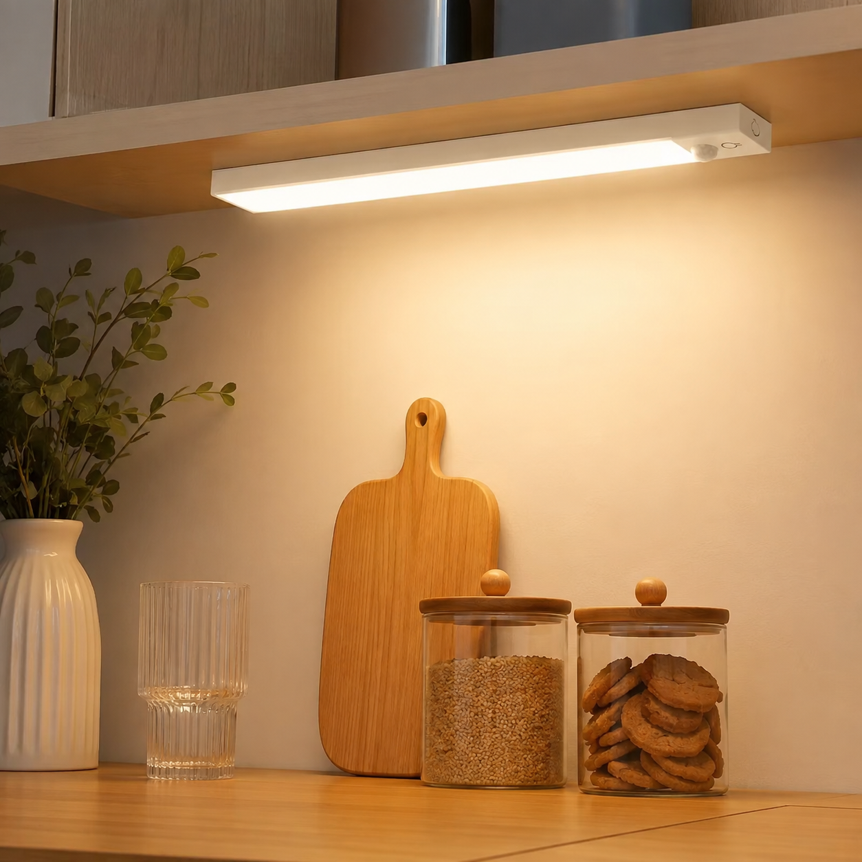 Motion Sensor LED Night Light With 3 Temperatures And USB Charging