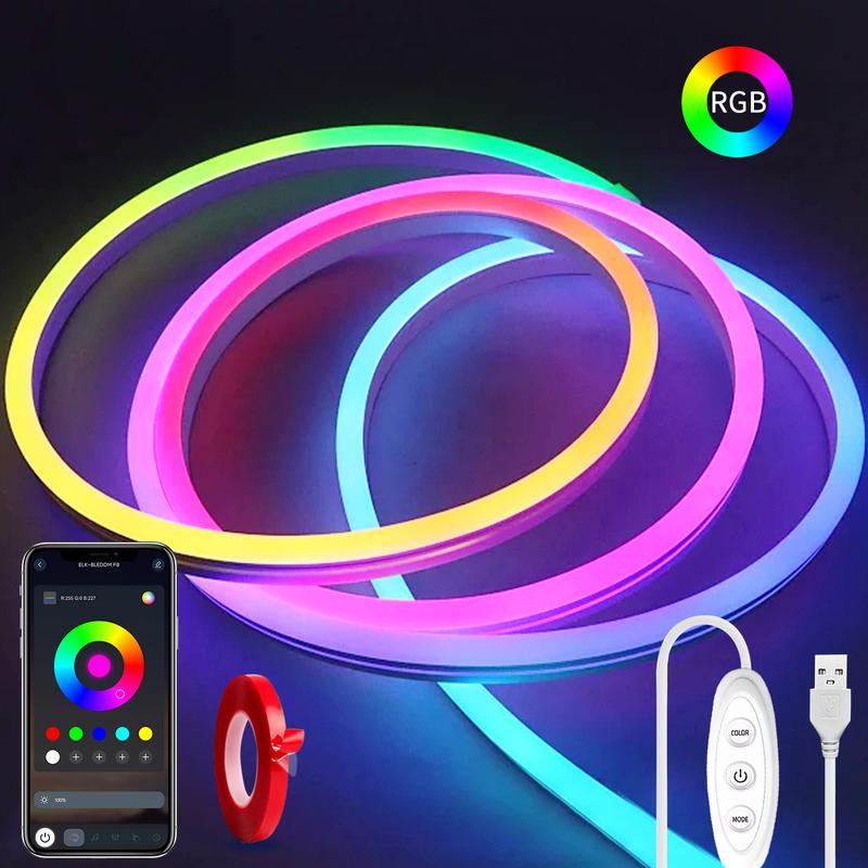 Music Sync Control RGB LED Neon Rope Lights