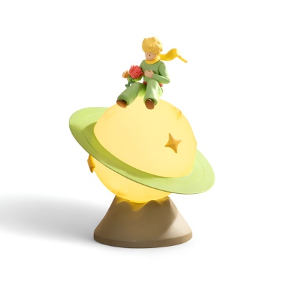 Rotating Rose Planet Decorative Night Light Lamp