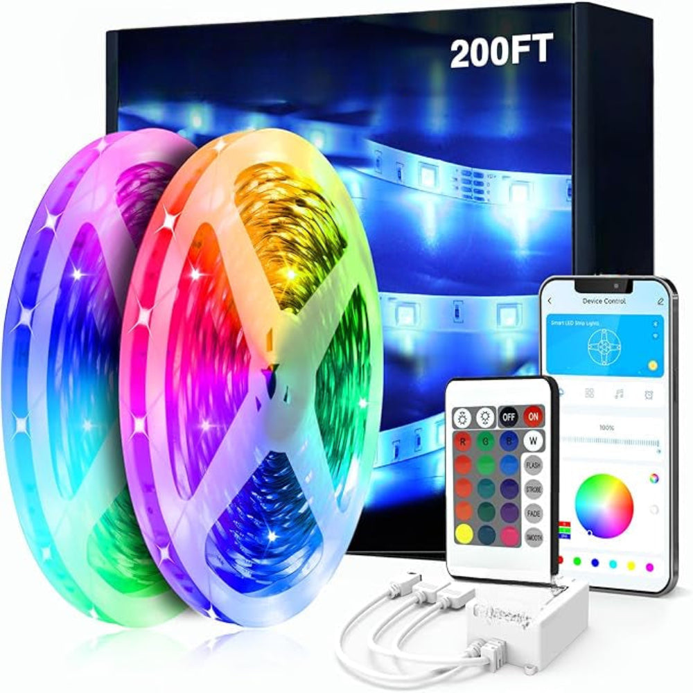 LED Strip Lighting With Bluetooth App And Remote Control-Solar Flame Torch