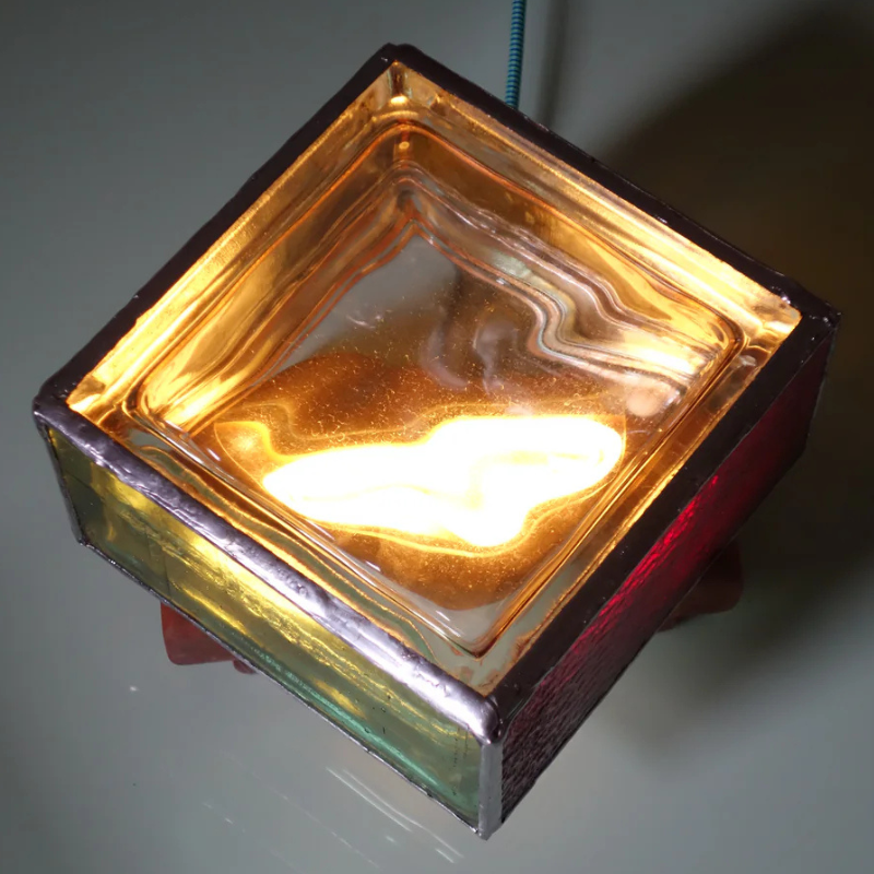 Handcrafted Glass Stained Lamp For Decor