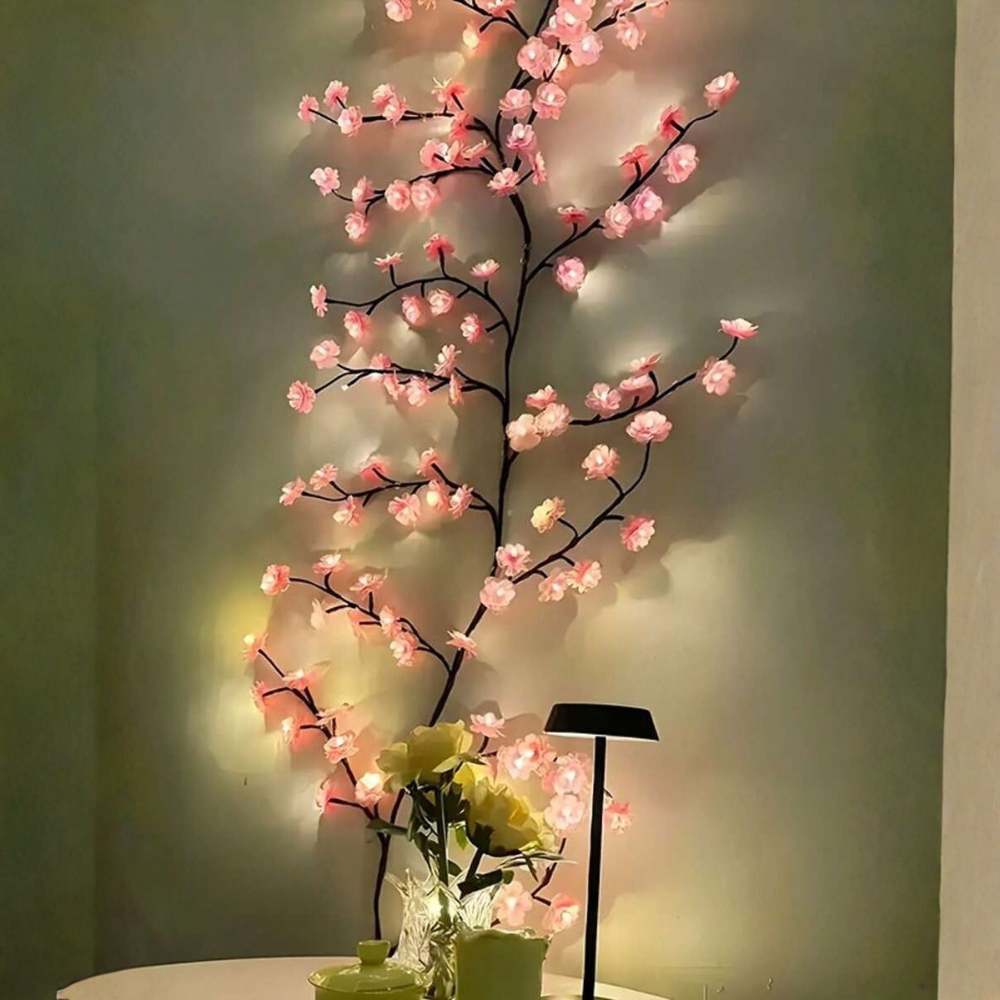 Pack Of 1 USB Powered Cherry Blossom LED Branch Light 8 Flashing Modes