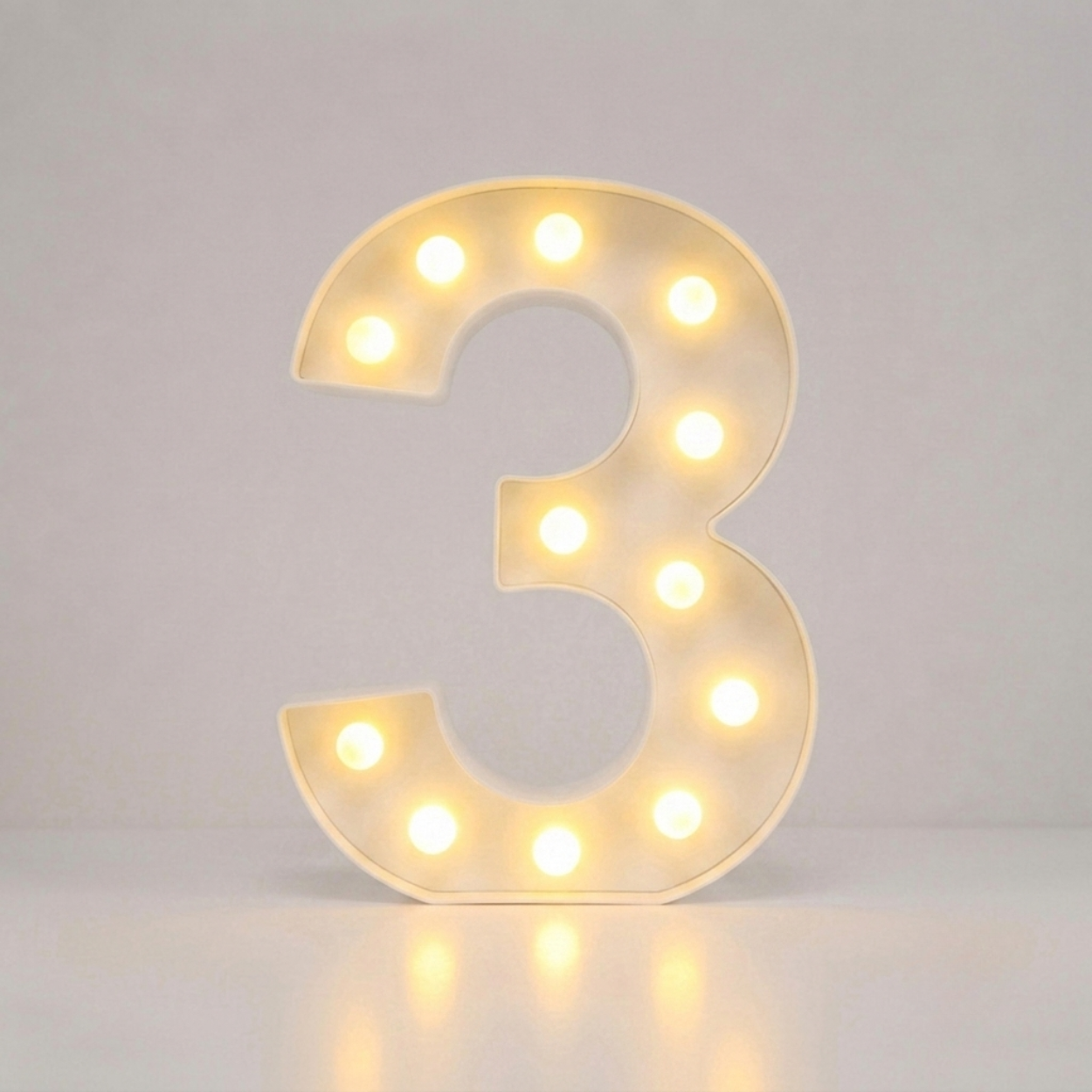 Illuminated English Letter Lamp For Parties And Weddings