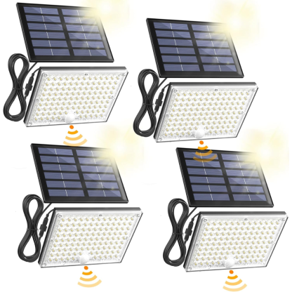 113 Bright LEDs Motion Sensor Outdoor Security Solar Lights
