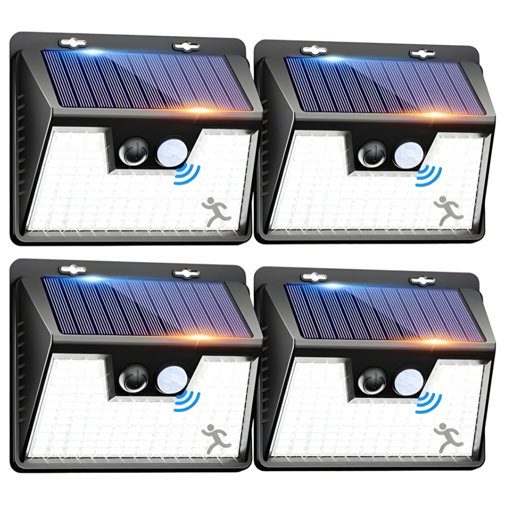 140 LED Solar Powered Waterproof Fence Light