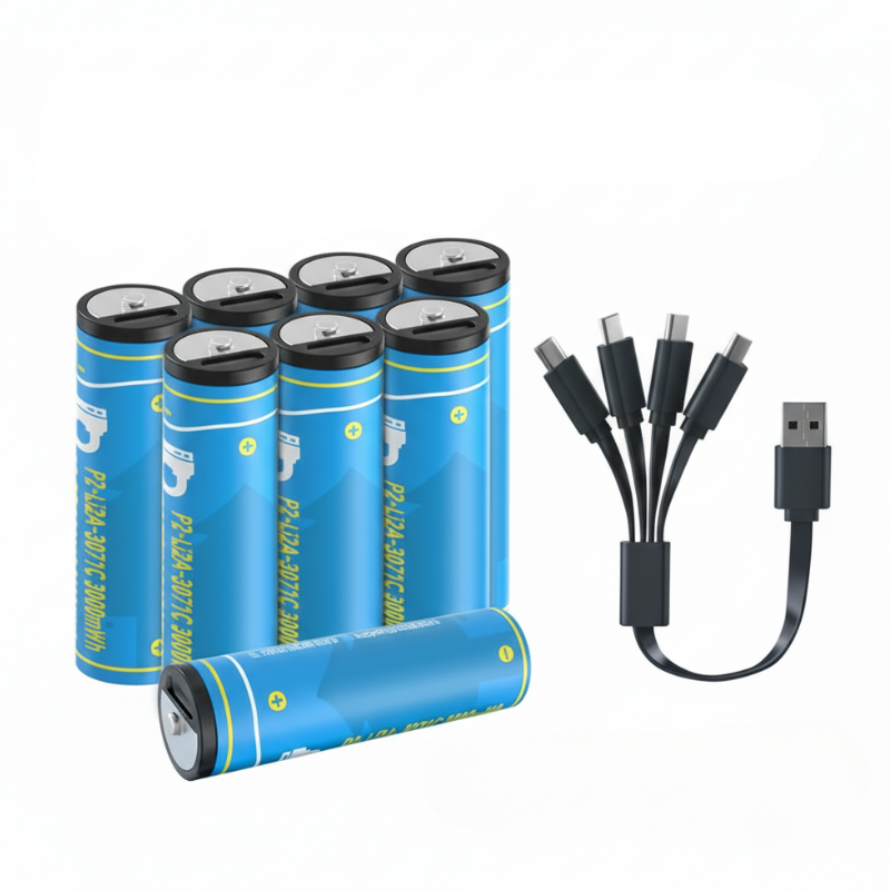 4 and 8 Pack Rechargeable Double A and Triple A Battery