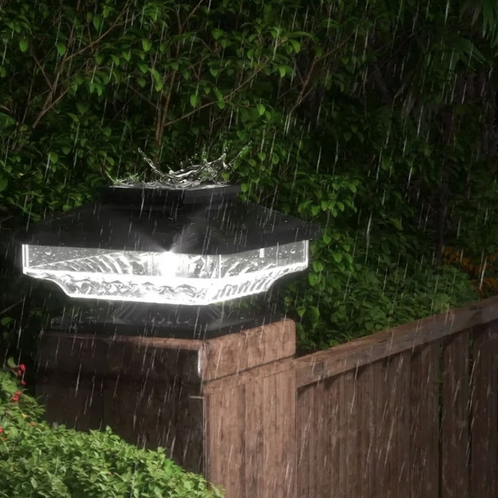 6 Packs Of Solar Post Lights, Outdoor Decorative Post cap Light, 