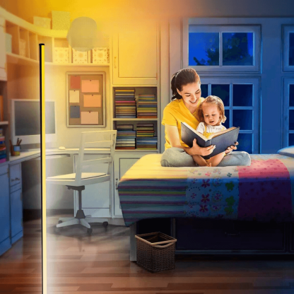 LED Floor Lamp With Remote And App Control - Solar Flame Torch
