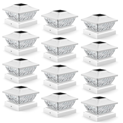 Dual Mode Waterproof Solar Post Cap Lights For Outdoor Fence