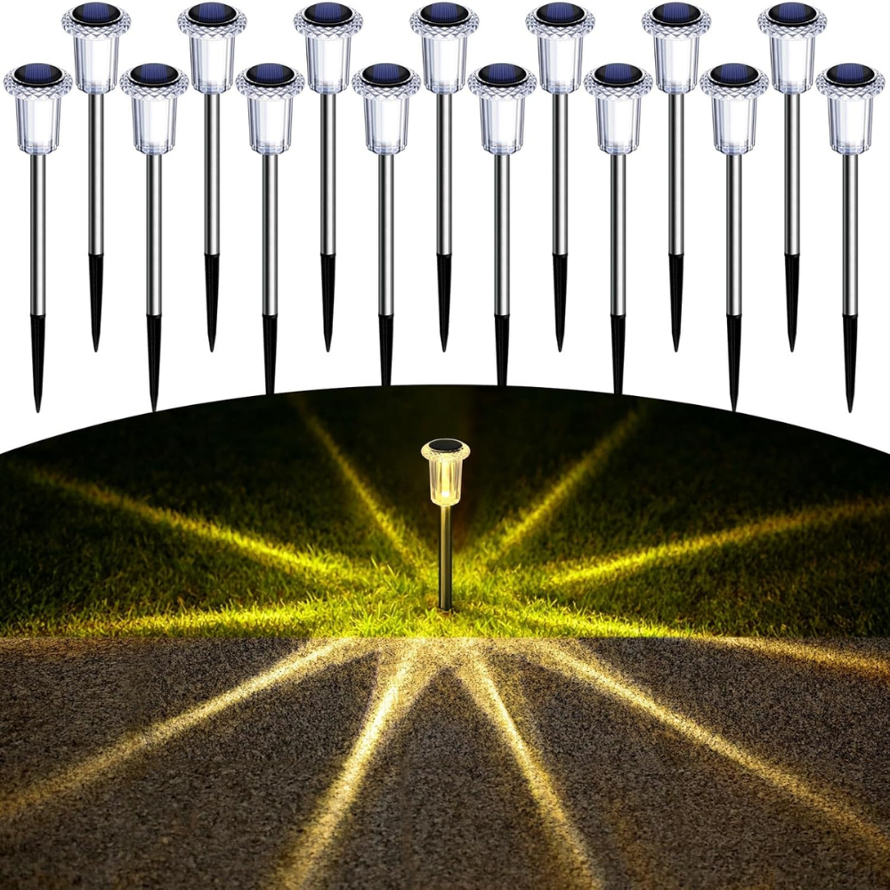 Outdoor Solar Waterproof LED Stake Pathway Lights