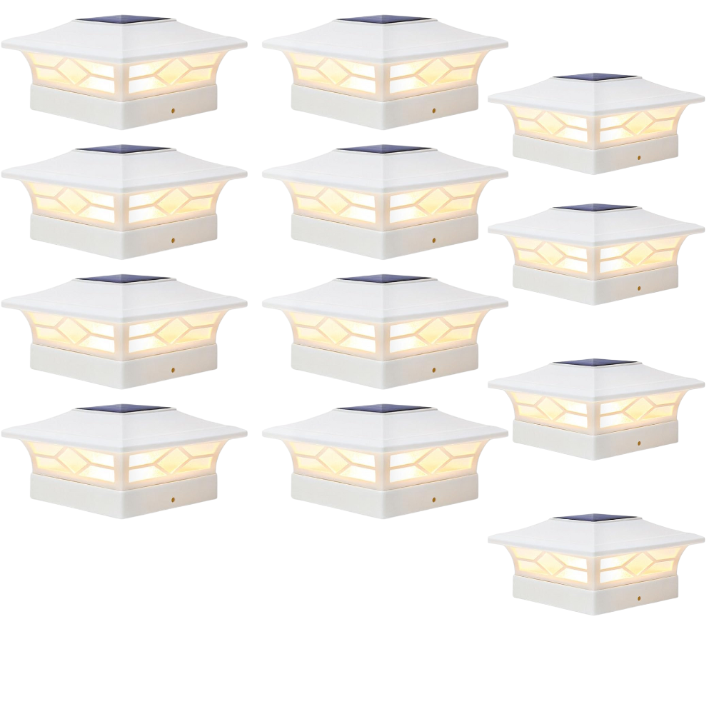Waterproof Solar Powered Post Cap Lights For Outdoor Deck