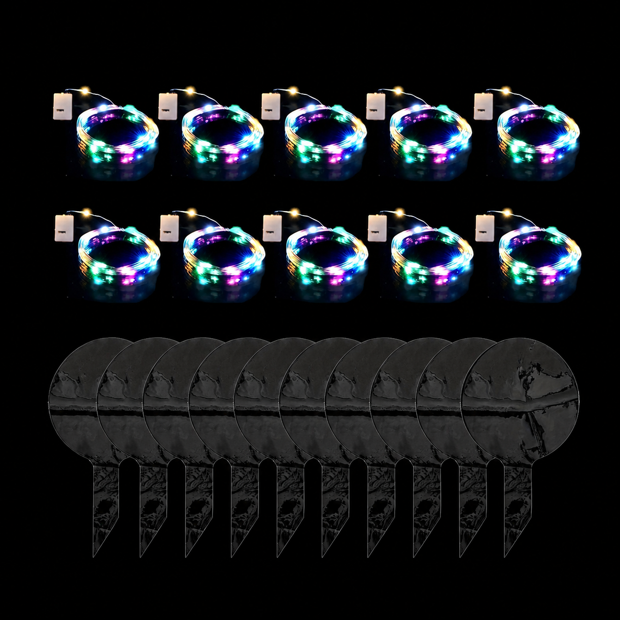 LED Balloon String Lights With Transparent Bobo Ball Design For Party