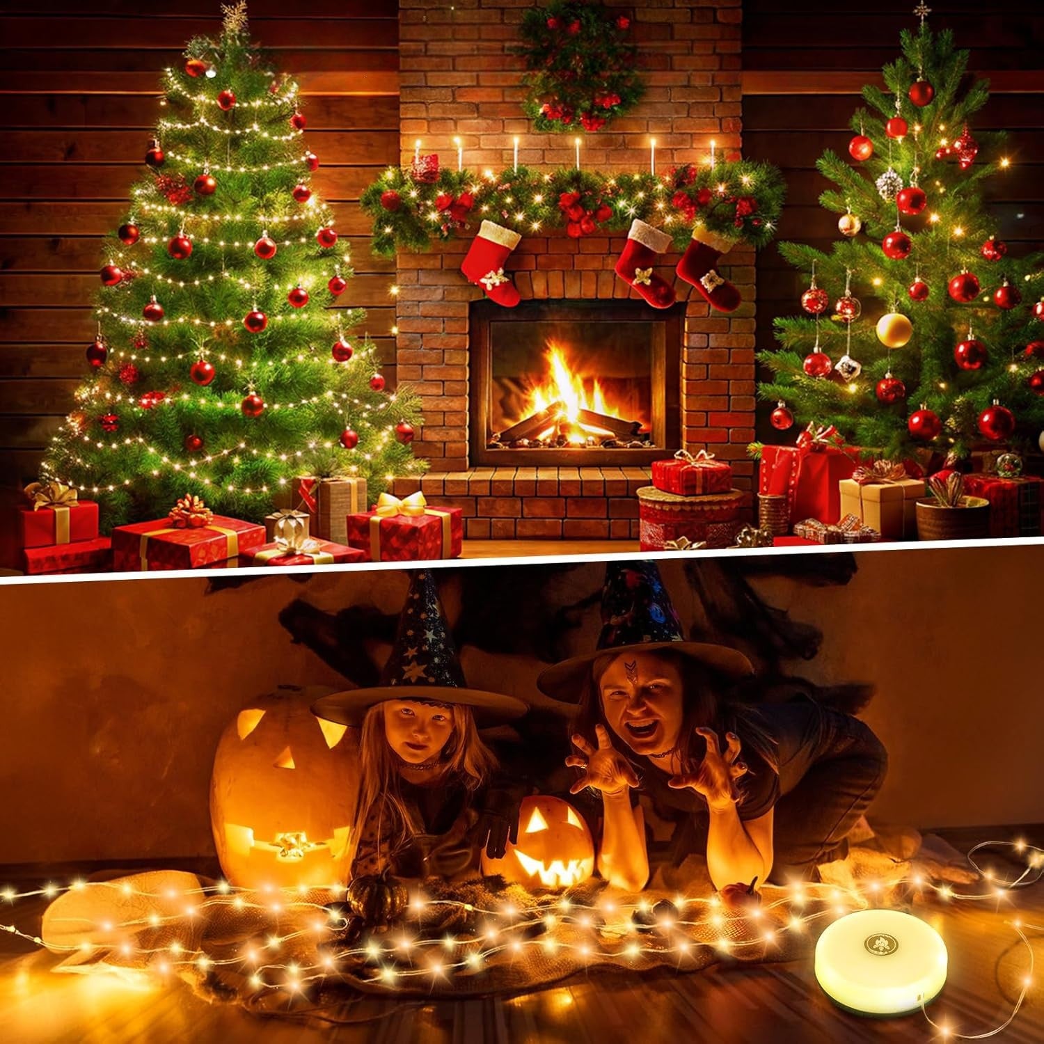 Rechargeable Camping String Light-Solar Flame Torch